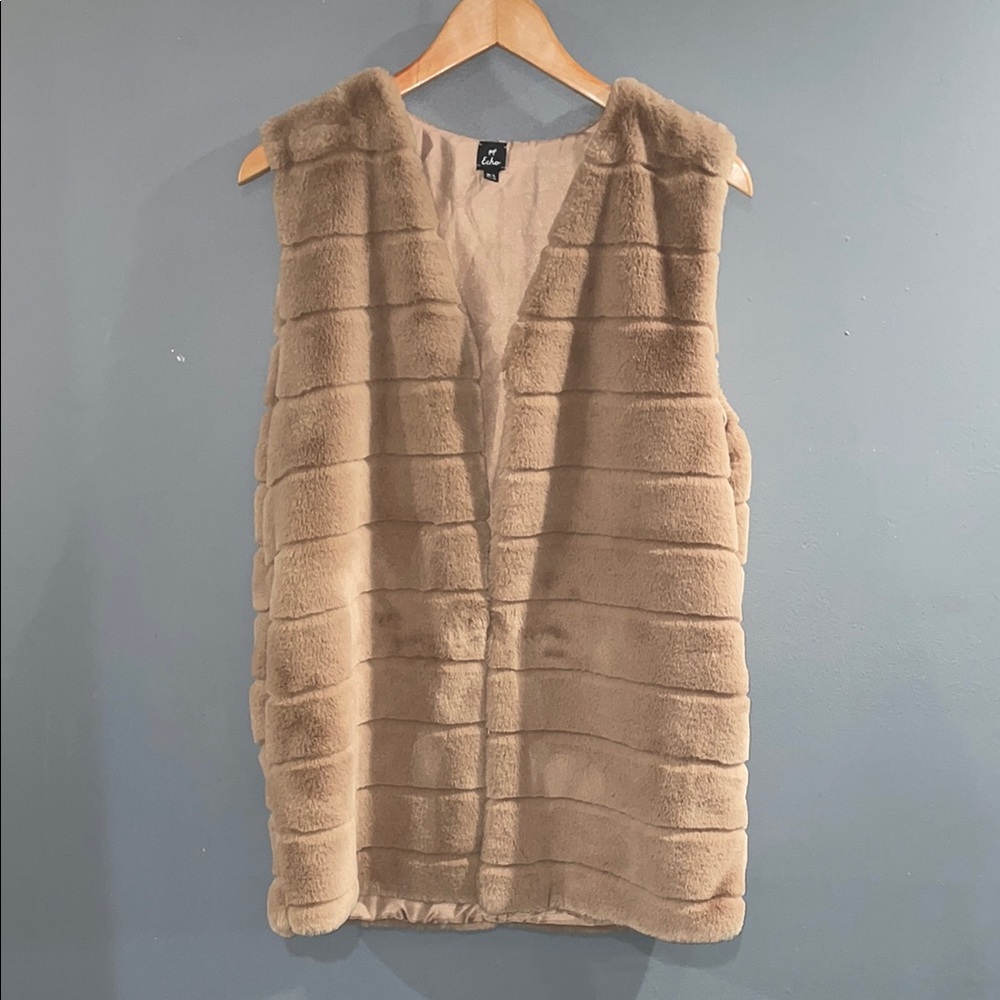 Echo Plush Beige Vest